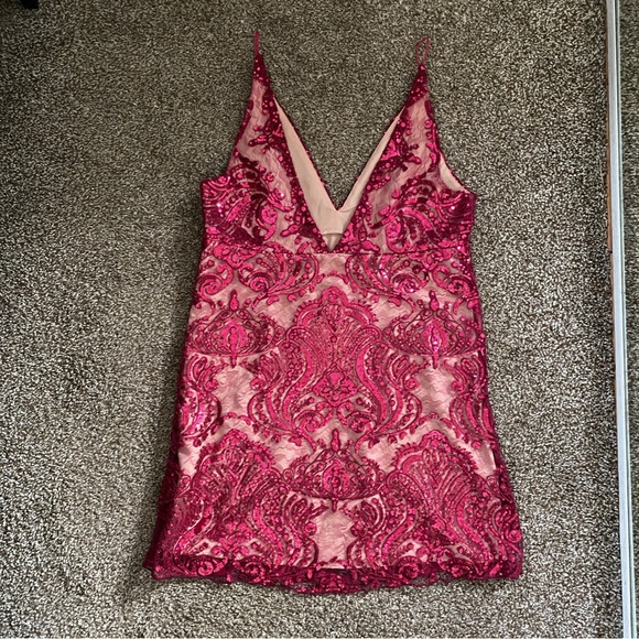 Free People Night Shimmers Mini Dress (8) NWT - Picture 9 of 9